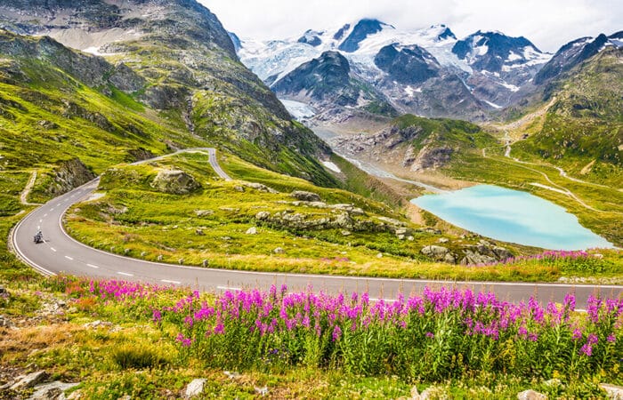 Winding Road through mountains